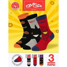 Носки Omsa 3 пары, размер 23/26, , мультиколор