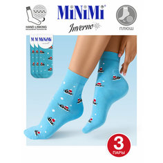 Носки MiNiMi, комплект, 3 пары, размер 0 (UNI), blu chiaro