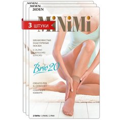 Носки MiNiMi, комплект, 20 den, 6 пар, размер 0 (one size), bianco