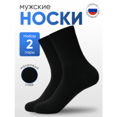 Носки NL Textile Group, комплект, 2 пары, размер 27-29, черный..
