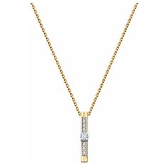 Колье Diamant, красное золото, 585 проба, бриллиант, длина 42 см., бесцветный