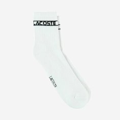Носки LACOSTE, размер T6, белый/черный