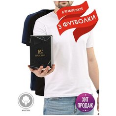 Футболка BASCONI, 3 шт., размер 46, черный