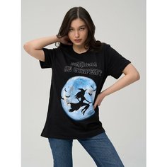 Футболка Футболка с принтом Ведьмы не стареют, размер 50, черный Футболо4ка