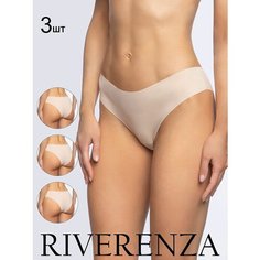 Трусы Riverenza, комплект из 3 шт., размер 50, бежевый