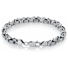 Браслет-цепочка DIALVI JEWELRY, серебро, 925 проба, чернение, длина 19 см.