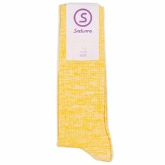 Носки Soclumo Высокие носки меланж - 2 Микс - Солнце, размер 35-40, белый, желтый