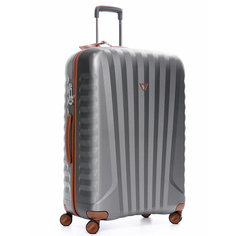 Чемодан RONCATO, 114 л, серый, коричневый