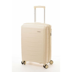 Чемодан American Tourister, 64 л, размер M, бежевый