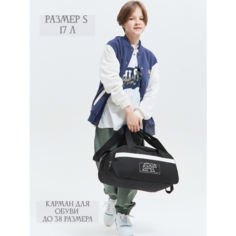 Сумка дорожная heavenly bags, 17 л, 20х20х43 см, ручная кладь, черная кожа 3
