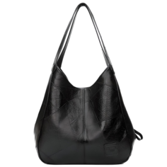Сумка хобо VINTAGE BAGS, фактура гладкая, черный