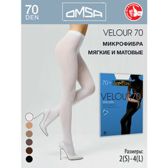 Колготки Omsa Velour, 70 den, размер 2/S, bianco
