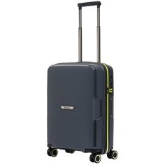 Чемодан Robinzon Santorini Contrast, 37 л, зеленый, серый