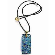 Подвеска arte di murano, муранское стекло, бирюзовый, голубой