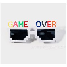 Карнавальные очки. Маскарадные очки. Очки Game Over Lukky
