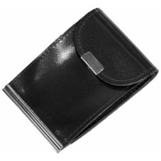 Кошелек Croco, фактура гладкая, черный