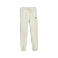 Брюки спортивные PUMA TEAM Womens Relaxed Sweatpants, размер 46, белый