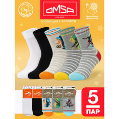 Носки Omsa 5 пар, размер 35-38, , мультиколор