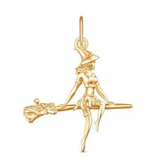 Подвеска VALTERA, серебро, 925 проба, золочение, золотой