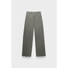 Джинсы клеш Andrea Yaaqov wide pants blue denim, размер 28, серый