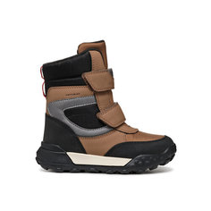 Ботинки GEOX Trekkyup ABX, размер 26 EU, tobacco/dk silver