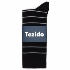 Носки Tezido, размер 41-46, черный/серый/белый