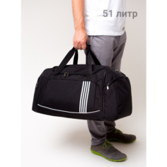 Сумка спортивная heavenly bags, 52 л, 31х28х62 см, ручная кладь, черный