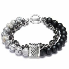 Славянский оберег, Браслет-цепочка Accessori, тигровый глаз, 1 шт., размер 20 см, размер L, диаметр 10 см, белый
