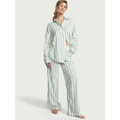 Пижама Victorias Secret, размер XS Regular, белый/зеленый
