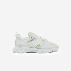 Кроссовки LACOSTE, размер T10, бежевый/молочный