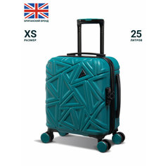 Чемодан IT Luggage, 25 л, размер XS, морская волна
