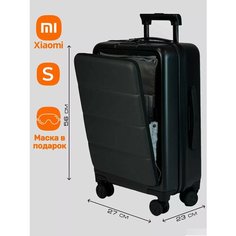 Чемодан Xiaomi, 36 л, размер S, черный