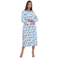 Сорочка для кормящих мам А-ЛЕНка, размер 52, голубой