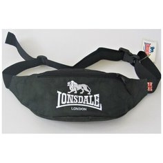 Сумка поясная LONSDALE, черный, зеленый