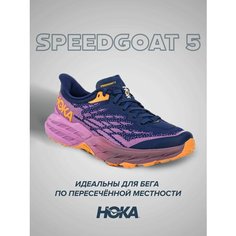 Кроссовки HOKA, полнота B (US)/ на среднюю стопу, размер US9B/UK7.5/EU41 1/3/JPN26, фиолетовый, синий