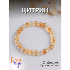 Браслет ParaMagic, цитрин, 1 шт., размер 16 см, размер S, золотистый