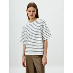 Футболка Sela, размер S INT, черно-белая графика