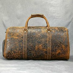 Сумка дорожная , 35 л, 25х27х51 см, ручная кладь, коричневый/орнамент Camelbags