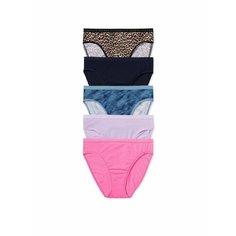 Трусы Victorias Secret, комплект из 5 шт., размер М, мультиколор