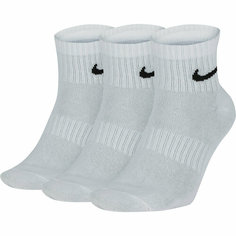 Носки NIKE, комплект, 3 пары, размер L, белый