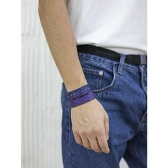 Браслет-нить LAPS, 1 шт., размер 18 см, размер one size, фиолетовый/черный