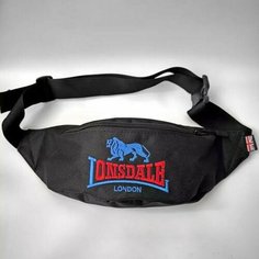 Сумка поясная LONSDALE, черный, красный