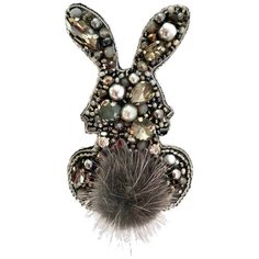 Брошь, хрусталь, кристаллы Preciosa, стекло, серый.. Your Beautiful Brooch