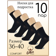 Носки Фенна 10 пар, размер 36-40, , черный