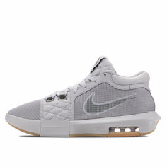 Кроссовки NIKE Lebron Witness VIII EP, полнота 10 (RU)/ на широкую стопу, размер 10US, серый