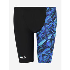 Шорты для плавания Fila, размер 140, черный/синий