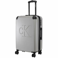 Чемодан CALVIN KLEIN, 65 л, серый