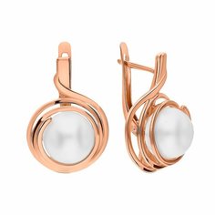 Серьги Яхонт, золото, 585 проба, жемчуг, , белый