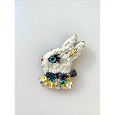 Брошь, жемчуг имитация, кристалл, Желтый Your Beautiful Brooch