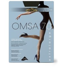 Колготки Omsa Attiva Extralarge, 70 den, профилактический класс компресии, размер 6, fumo